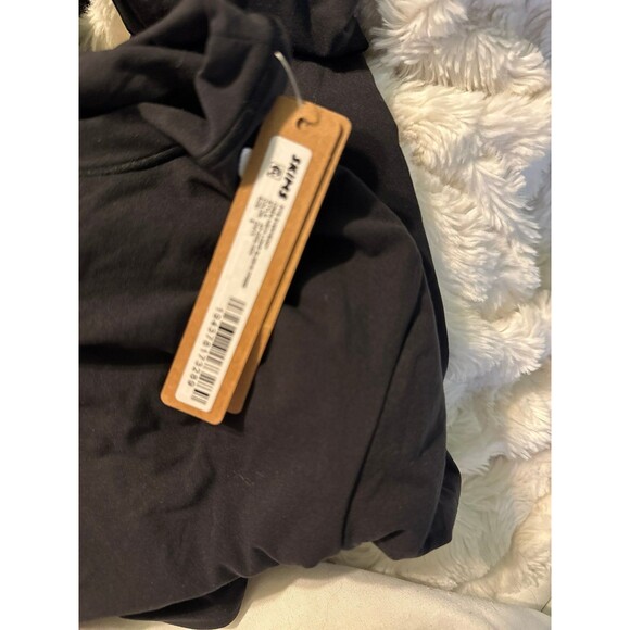 SKIMS Fits Everybody Crew Neck Long Sleeve Dress | Onyx | Size small nwt - Picture 4 of 4